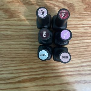 Set of six beetles gel nail polish